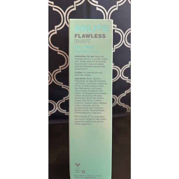 Women's Enlite Flawless Body Anti-Cellulite Serum 200ml Teal White - Picture 3 of 3